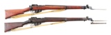 (C) Lot of 2: British Enfield No.4 Mk.I .303 Military Bolt Action rifles