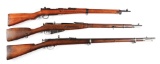 (C) Lot Of 3: Two Russian And One Japanese Military Rifles.