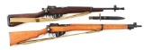 (C) Lot of 2 Post War British Enfields: No. 5 Mk.I Jungle Carbine With Bayonet & No.4 Mk.2 Rifle