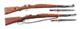 (C) Lot of 2: Yugoslavian Military Mauser Rifles With Bayonets.