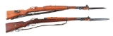 (C) Lot of 2 Yugoslavian Military Mauser Rifles: M24/52-c & M48 With Bayonets.