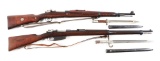 (A&C) Lot of 2 Foreign Military Rifles With Bayonets: Argentine 1891 & CZ VZ24.
