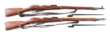 (C) Lot of 2: Russian Model 1891 WWI Era Mosin Nagant Rifles With Bayonets.