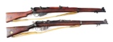 (C) Lot of 2: British SHTLE Bolt Action Rifles.