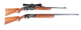 (M) Lot of 2: Semi-Automatic Remington Woodsmaster 742 Rifle & 1100 Shotguns.