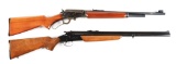 (C) Lot of 2: Savage Model 24S-E Combination Gun & Marlin Model 1936 Lever Action Rifle.