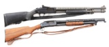 (M) Lot of 2: Winchester 1897 Trenchgun & Mossberg 590 Military shotgun