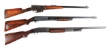 (C) Lot of 3: Remington Model 81 Rifle, Model 17 & Model 10 Shotguns.