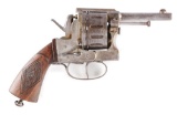 (A) Large & Unusual Well Made 12 Shot Double Action Revolver.