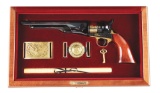 (A) Cased Commemorative Colt 1860 Percussion Revolver.