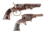 (A) Lot of 2: 19th Century American Antique Single Action Revolvers.