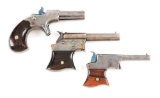 (A) Lot of 3: Remington Vest Pocket Deringers.