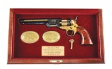 (A) Cased Commermorative Colt 1851 Navy Percussion Revolver.