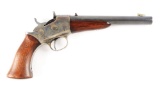 (A) Converted Remington Model 1871 Rolling Block Pistol.