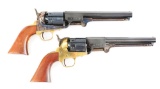 (A) Lot of 2: Reproduction Percussion Revolvers - 1851 Navy and Leech & Rigdon.