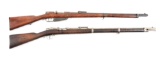 (A) Lot of 2: 19th Century German Military Bolt Action Rifles.
