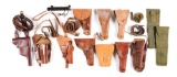 Lot of 10: Period Leather Holsters & Assorted.