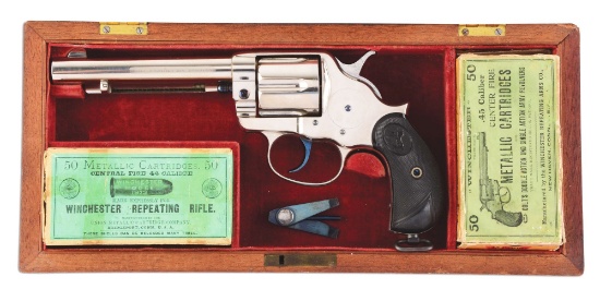 (A) Superb & Extremely Rare American Cased Colt Model 1878 Double Action Frontier Revolver Serial No
