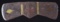 Small And Unusual 18th Century Double Edged Tomahawk Head With Gold Inlays.