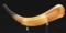 Unusual Paneled Powder Horn Of Robort Stevens, Tionderoga, 1759.