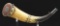 Shuttleworth Family English Silver Mounted And Engraved Powder Horn.