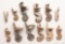 Large Lot Of Scarce Flintlock Cocks, Springs, Screws, And Sling Swivels.