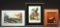 Lot Of 3: Framed Hand-colored Highlander Litho, Original Painting Of Powder Horn By James Briggs, &