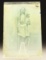 Original Glass Negative And Modern Print Of Comanche Warrior.