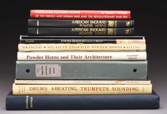 Lot Of Books On Powder Horns.