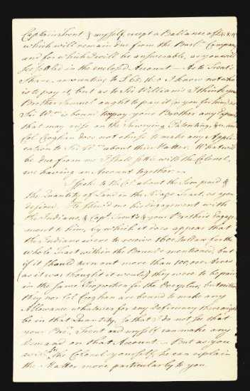 Governor William Franklin Discusses Acquisition Of Indian Lands In New York, 1769