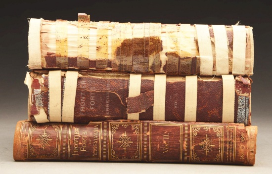 Lot Of Three Rare Volumes: Busch's "frontier Forts Of Pennsylvania."