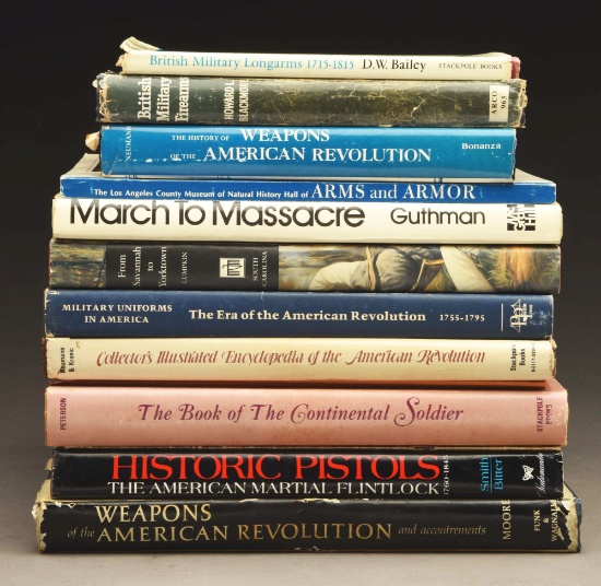 Lot Of 17: Books Of Revolutionary War Weapons.