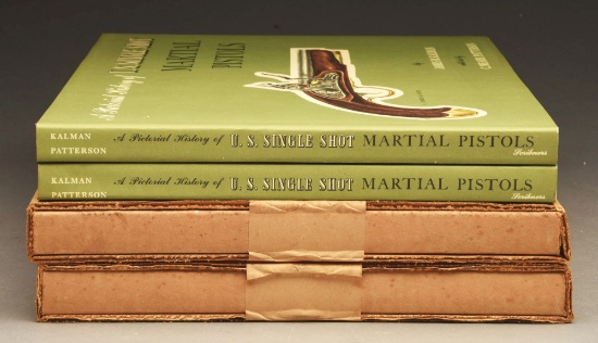 Lot Of 4: Limited Signed And Numbered Copies Of Pictorial History Of U.S. Single Shot Martial Pistol