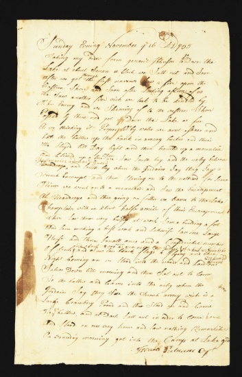 Ranger Israel Putnam's Report Of His 1755 Scouting Expedition To Ticonderoga.
