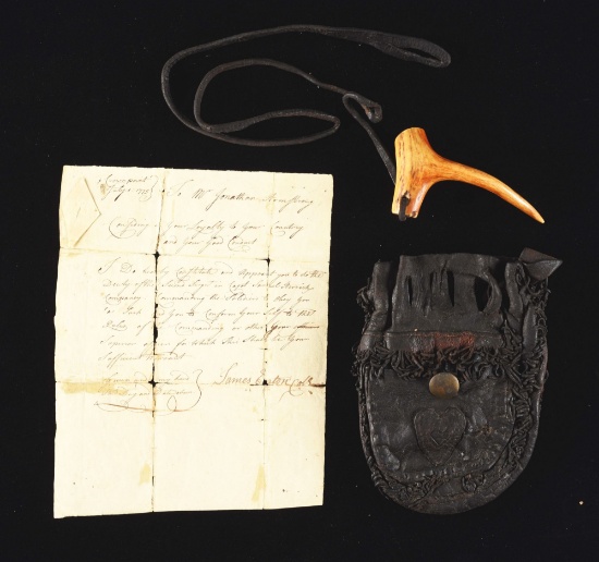 'green Mountain Boy' Jonathan Armstrong's 1775 Appointment As Sergeant