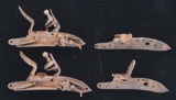 Lot Of 4: Two Complete Locks(one 1745 Willetts Sea Service), Two Lockplates.
