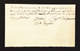 Four Receipts For The Issue Of Supplies To Livingston's Canadian Regiment, 1776