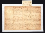 Roger’s Rangers 1757 Commission And Two Powder Horns Of Ranger Charles Bulkeley, Purchased Directly