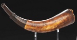Engraved Powder Horn Of John Bellows, Dated 1757 Attributed To Samuel Lounsbury.