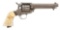 (A) Remington Model 1888 Single Action Revolver With Carved Ivory Grips.