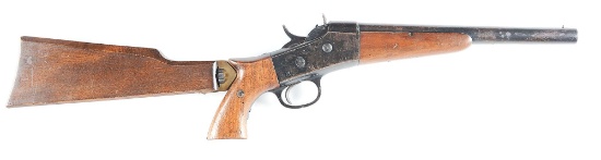 (N) Extremely Scarce Remington Rolling Block 16 Gauge Shotgun/ Pistol with Stock ("Any Other Weapon"