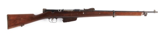 (C) Rare Italian Scotti Model X Semi-Automatic Rifle.