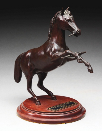 The Rampant Colt Bronze Statue by A.A. White.