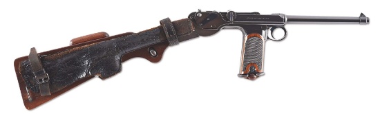 (C) Waffenfabrik  Loewe C93 Borchardt Semi-Automatic Pistol.