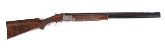(M) Browning "Exhibition" Superposed Over Under Shotgun Engraved By Lewanczvk with Case