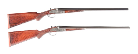 (C) Nicely Refurbished Pair of E. J. Churchill Pinless "Premier" XXV Sidelock Ejector Single Trigger