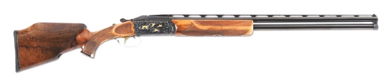 (M) Krieghoff Model 32 Crown Grade Gold Inlaid Over Under Shotgun 4 Barrel Skeet Set and Case.