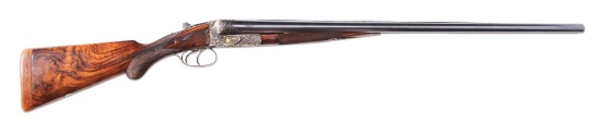 (A) Charles Daly Diamond Quality 12 Gauge SxS Shotgun. with Truly Exceptional Deep Relief Engraving