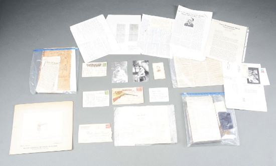 A historical lot of paperwork and photos from famed shooter and Parker Bros. Gun salesman, A.W. du B