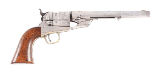 (A) Colt Model 1860 Type II Richards Conversion Single Action Revolver.